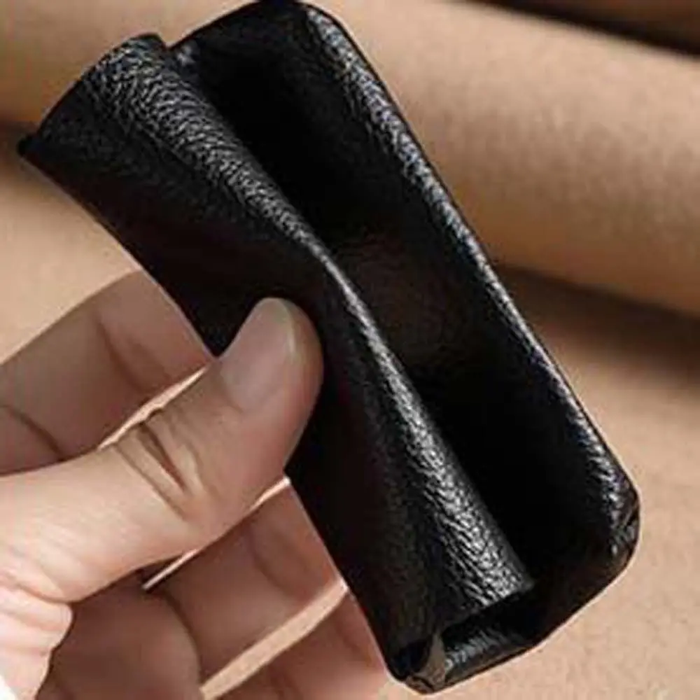 Solid Color Short Coin Purse Large Capacity Waterproof Small Leather Wallet Money Bag Korean Style ID Credit Card Holder Outdoor