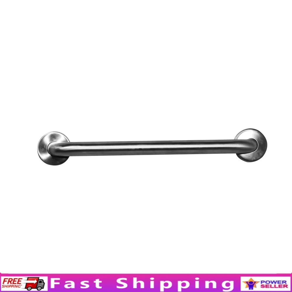 

36 Inch Stainless Steel Grab Bar 1.25 Inch Diameter Bathroom Safety Handrail ADA Compliant Easy Grip Support Bar