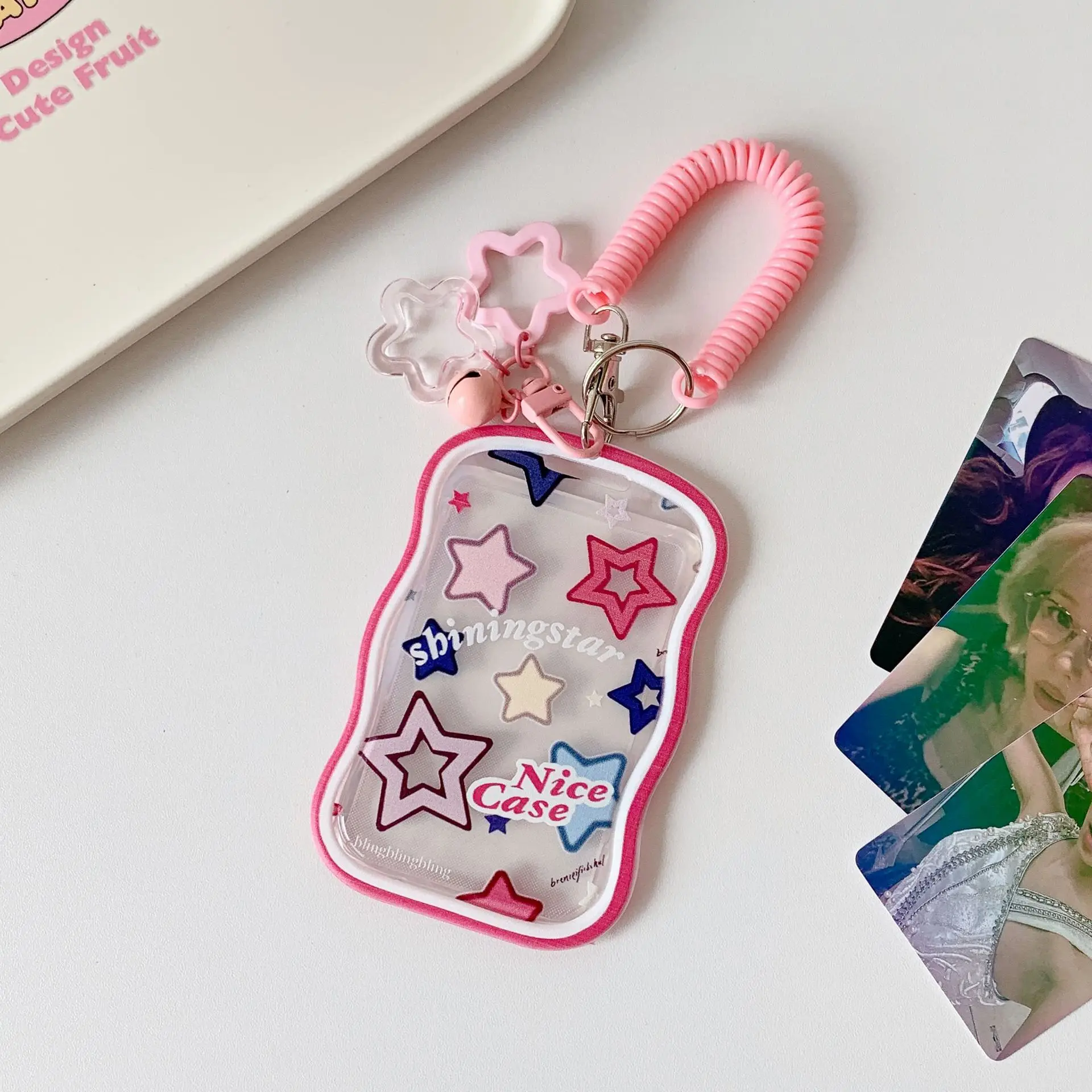 Student Card Case Clear Star Card Case Campus Card Holder Lightweight For Student Id