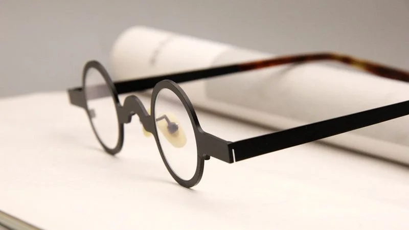Metall Kleine Runde Rahmen Retro Personalisierte männer Brille Rahmen Ultra Licht Optische Brillen rahmen Für männer V46 – Detail 9