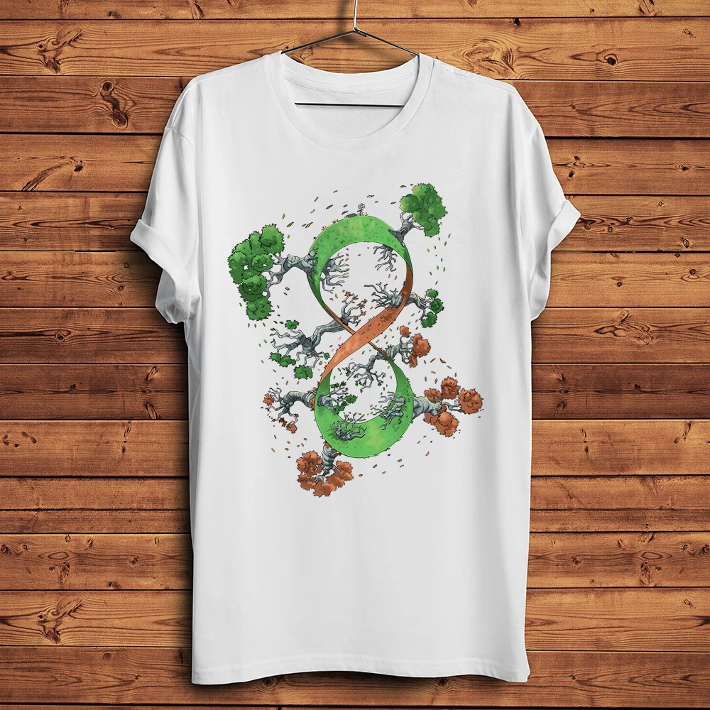 Mobius strip Loop Tree Funny geek TShirt Men Homme Short Sleeve breathable Tee Unisex Streetwear geeker T Shirt no-sticker