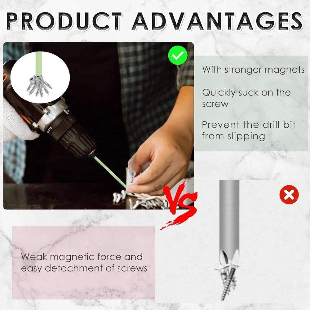 10 pçs magnético s2 aço allen chave de fenda bits 1/4 polegada liga de aço hex chave broca conjunto 100mm hex-shank impacto chave de fenda bit