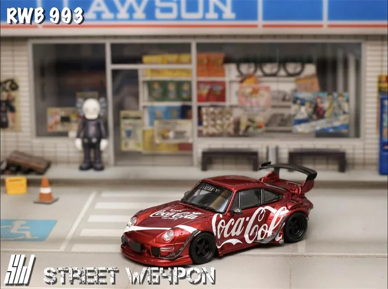 

(Предзаказ) SW 1:64 RWB 993 Red Limited499 литая модель автомобиля