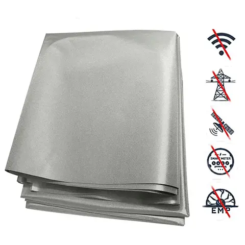 New RFID Shielding Faraday Fabric 4G 5G WIFI EMF EMI High Frequency Electromagnetic Shielding Cloth DIY Wireless Shield Fabric
