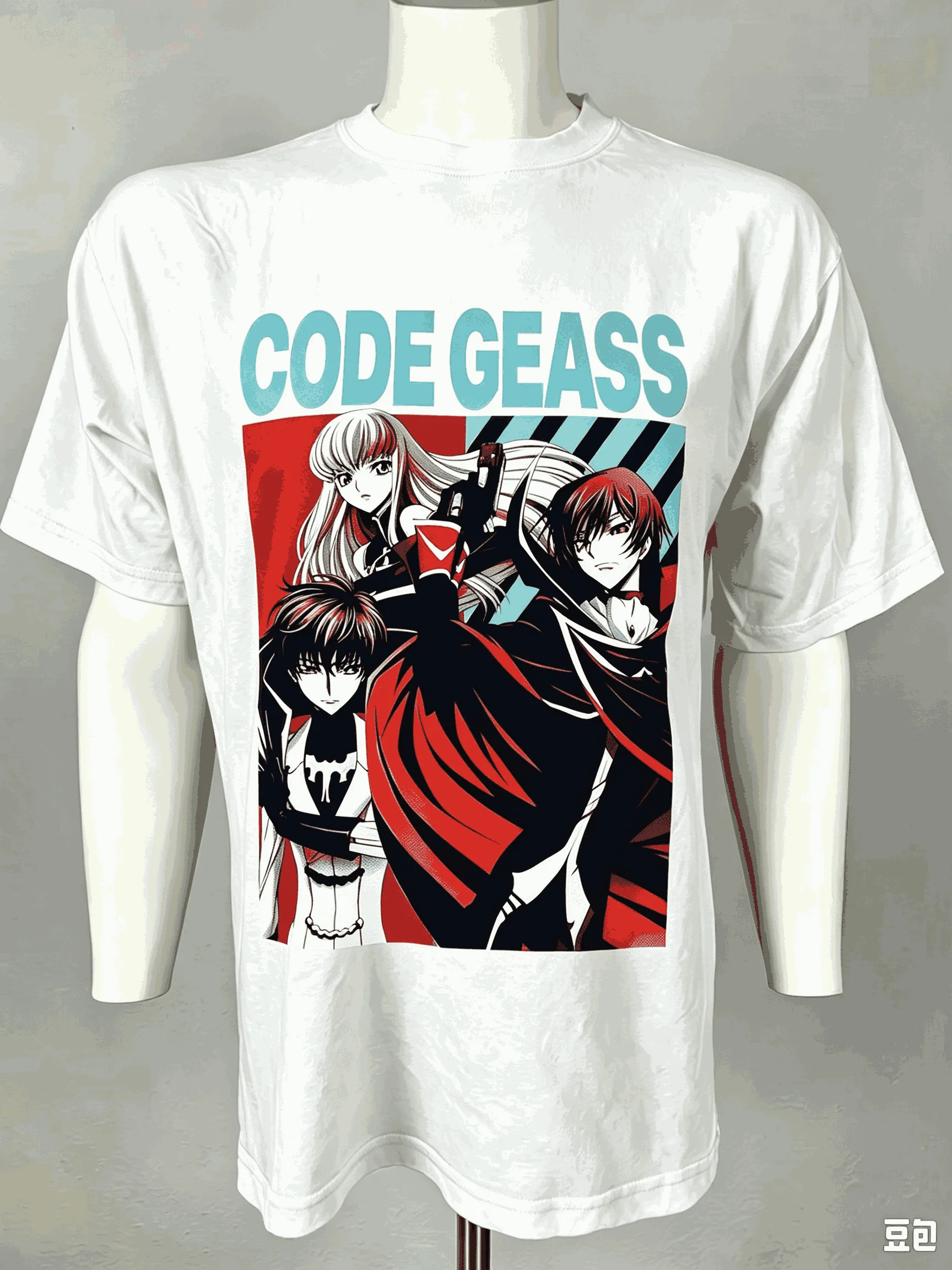Code Geass Print T-shirts for Men Women Fashion Hip Hop Oversized Unisex Streetwear Trendy Cotton Short Sleeves Breathable soft