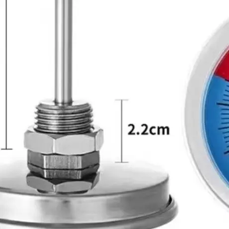 Stainless Steel BBQ Oven Thermometer 100-550F Large M8 Thread For Grill Baking Cooking Temperature Meter Tool Accessory