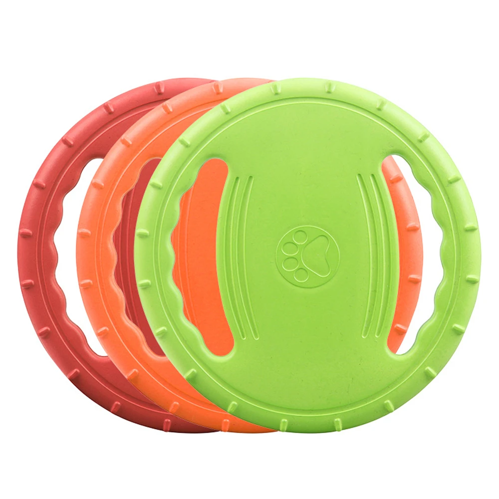 EVA Flying Disc Pet Training Toy Puppy Outdoor Interactive Game Playing Supplies Pet Chewing Flying Saucer Floating Water Toy