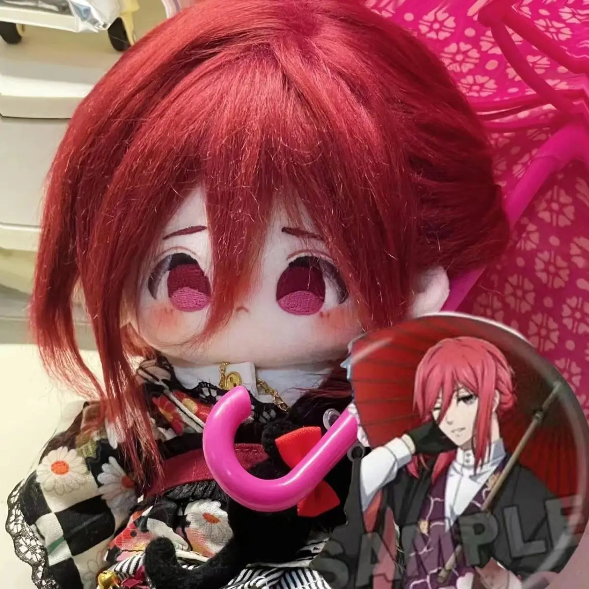 Muñeco de vestir de algodón de 20cm, COS Anime Blue Lock Chigiri Hyoma, juguetes de peluche de dibujos animados, regalos de muñecos de peluche reemplazables para niños y niñas