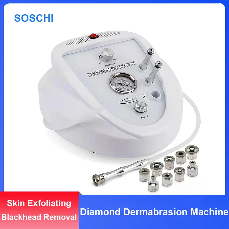 

2022 Newest Portable Diamond Dermabrasion Machine Skin Exfoliator Blackhead Removal Microdermabrasion Deep Cleaning Device