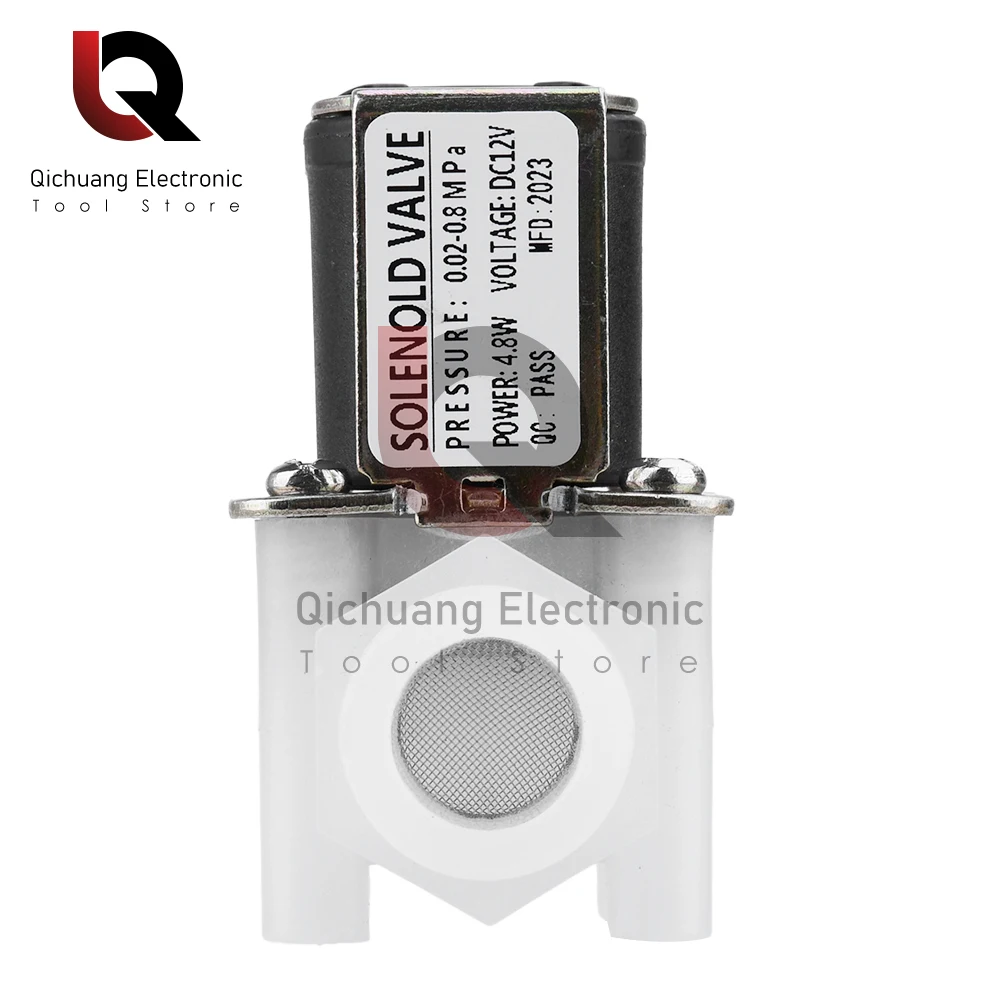 1/2" 6W Male Thread Solenoid Valve DC12V/DC24V/AC110V/AC220V Water Control Valve Controller Switch Normally Closed 0.02-0.8MPa