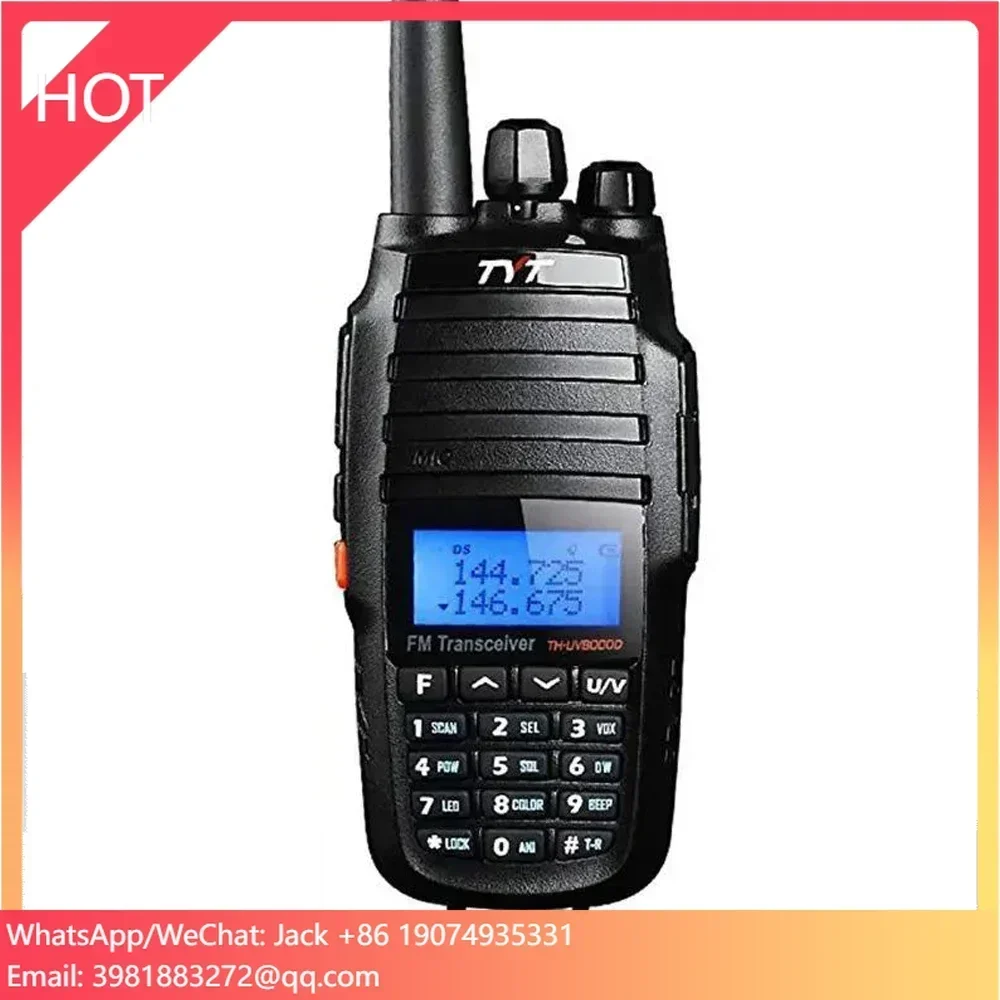 TYT TH-UV8000D Original Walkie Talkie VHF UHF Dual Band 7.2V Transceiver Receiver With 3600mAh Battery Two Way Radio
