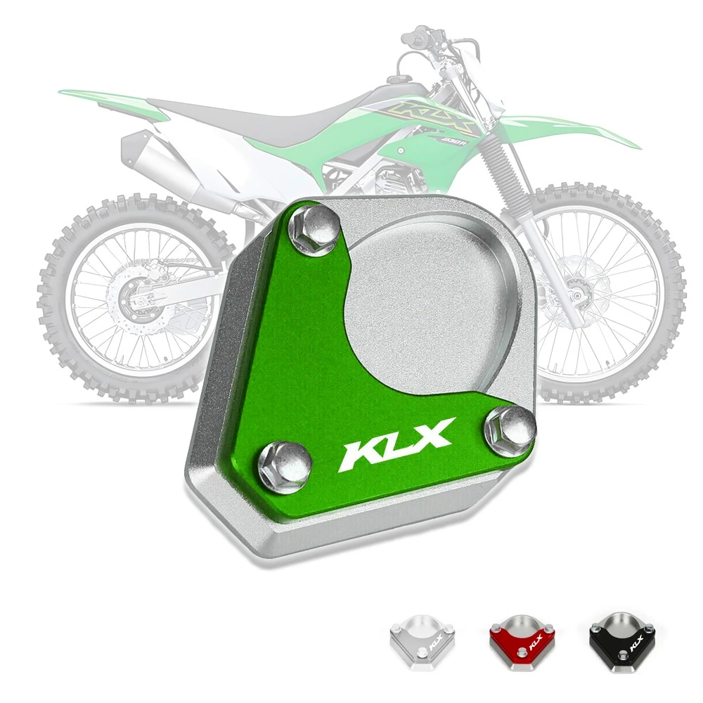 CNC Kickstand Foot Enlarger Pad Side Stand Extension For Kawasaki KLX150 KLX150BF KLX230 230S 230R 250