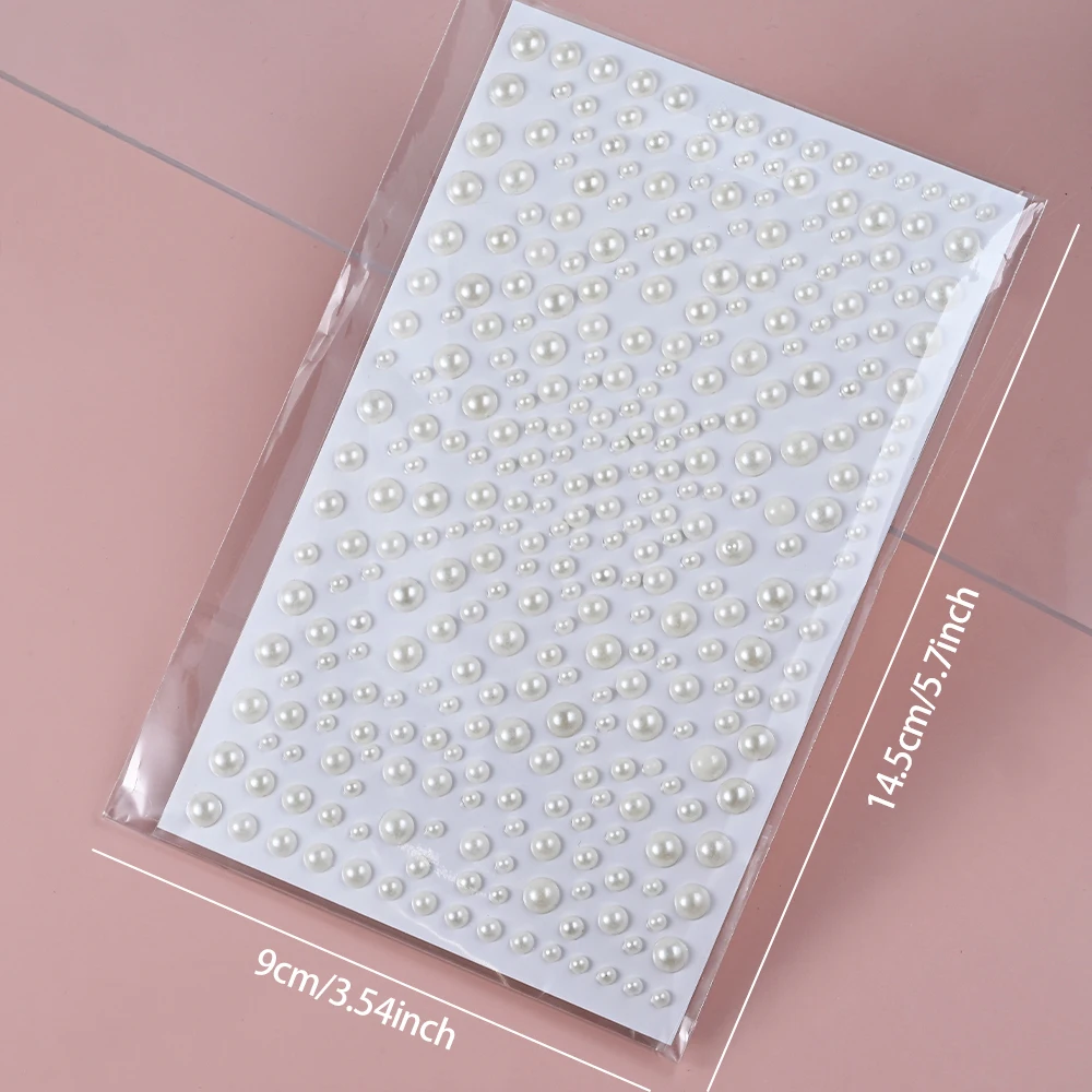 825 stuks haar oog gezicht parels voor make-up zelfklevend, haar gezicht oog parels stok op