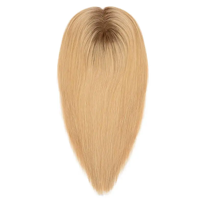 Topper da donna personalizzato Fine Mono con Base intrecciata parrucca lunga per le donne 100% Topper per capelli umani per le donne con clip su posticci