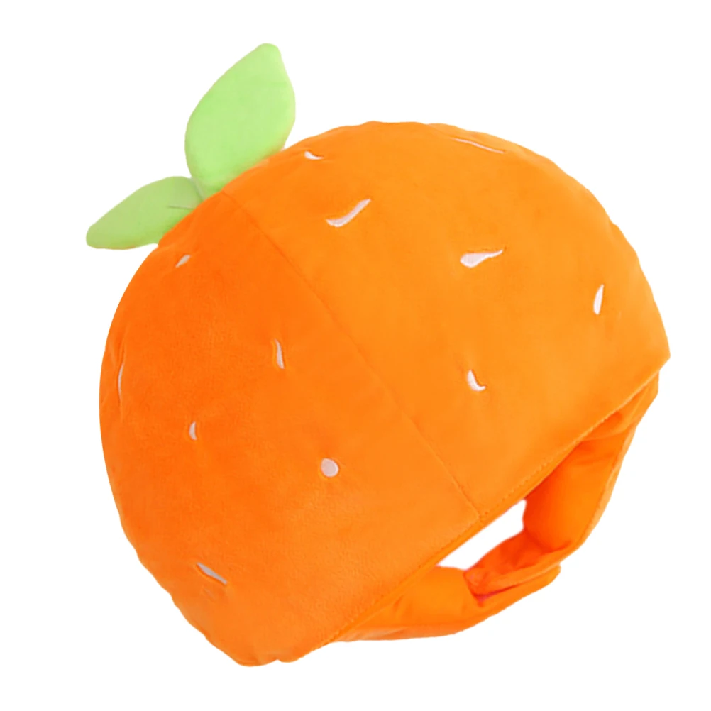 Orange Novelty Cartoon Hat Headwear Costume Props for Photos Booth Fun Photobooth Party Hats Costume Hat