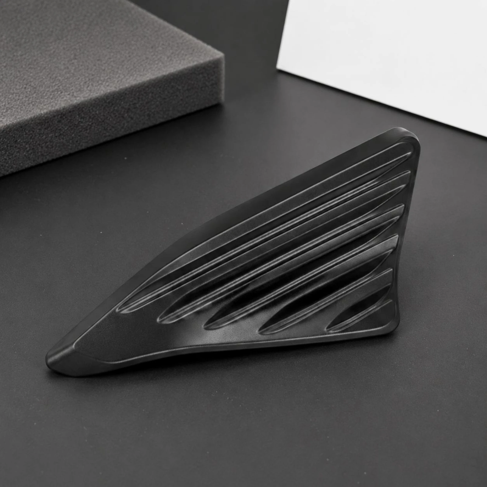 Motorcycle Side Cover Matte Finish Side Cover Panel Ribbed Motorcycle Panel Matching Pair Aesthetic Upgrade