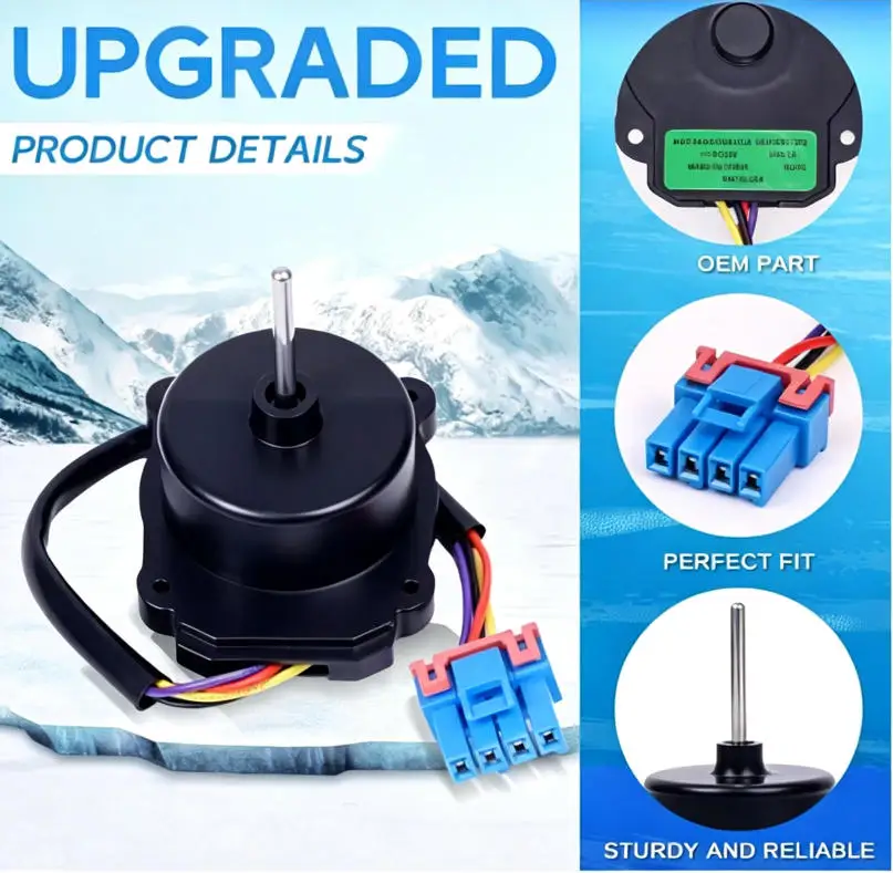 NEW EAU65058502 EAU64843805 Refrigerator Condenser Fan Motor Fridge RFD3410A102A ,DC12V,MAX 1A,DC Voltage Evaporator Fan Motor