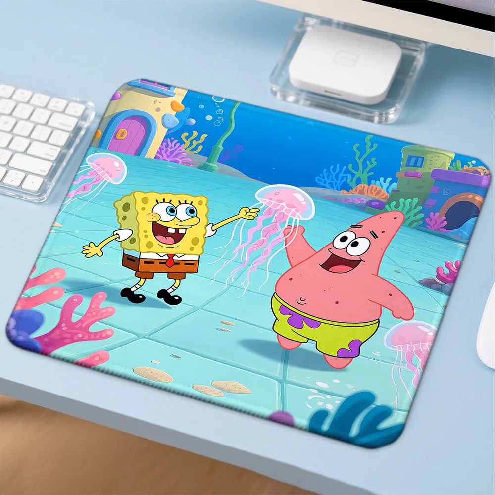 

Коврик для клавиатуры S-Spongebobs, компьютерный коврик, аксессуары для стола, коврик для мыши для ПК-геймеров, игровые коврики, коврик для мыши в стиле аниме, украшение для стола