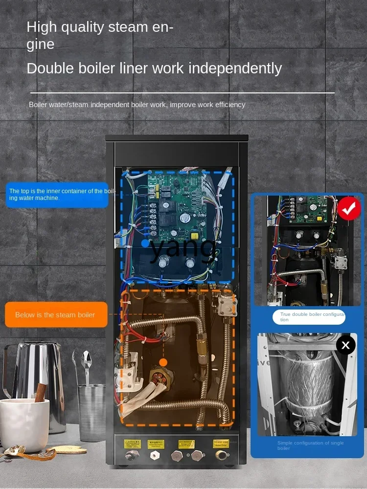 CX Commercial Water Boiler Automatic Double Boiler Heating Milk Tea Shop Steam Water Boiler