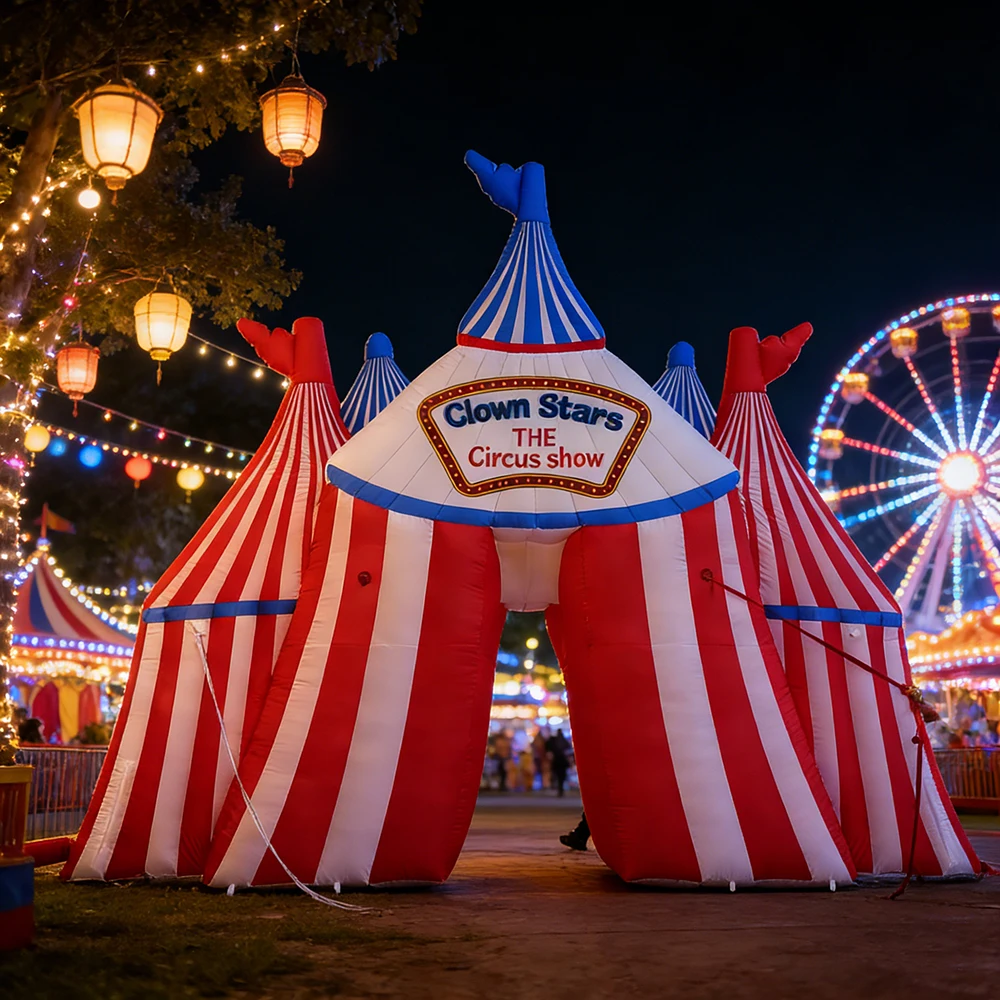 

New Inflatable Circus Arch for Carnival, Stage Performance Background Entrance Gate Decoration