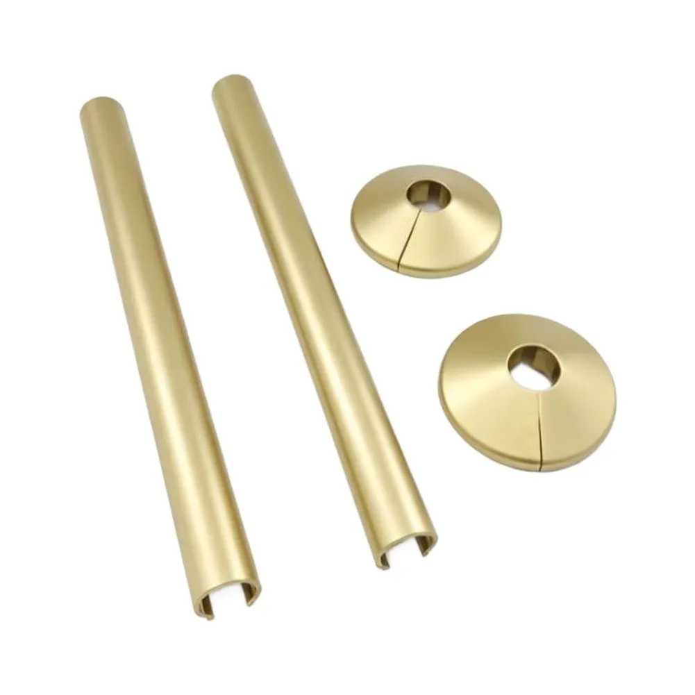 Plastic Decorative Pipe Cover 15x200mm For Gas Water Heater For Exhaust Radiator Sleeve Home Improvement Accessories Easy Instal