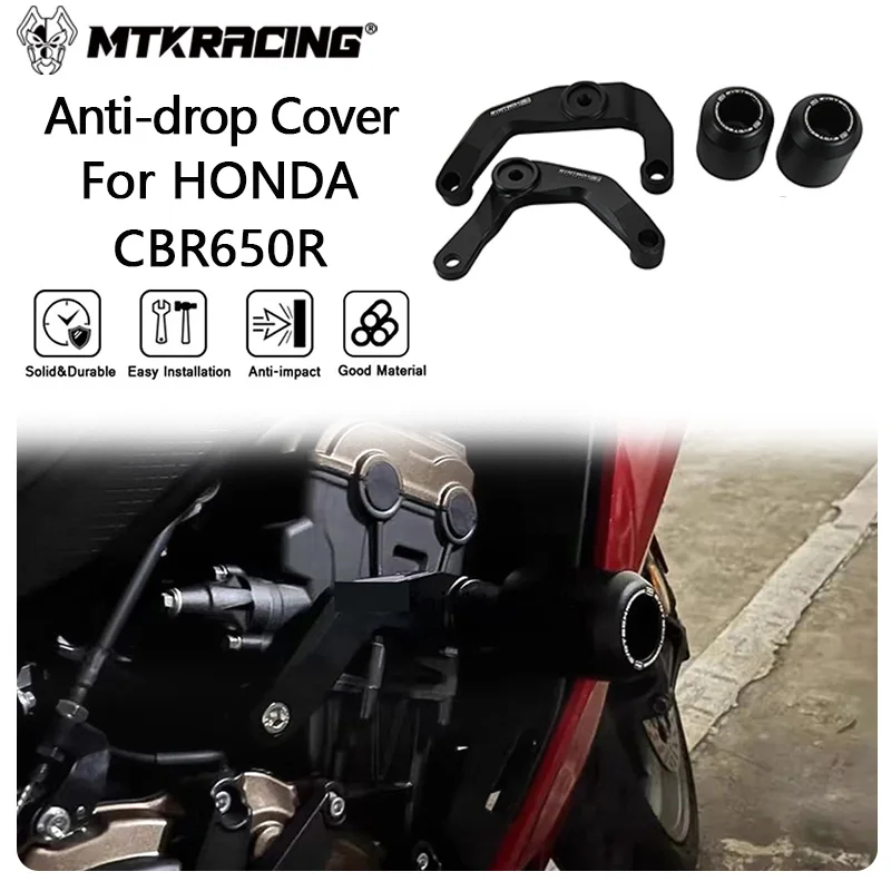 MTKRACING Engine Anti-drop Cover For HONDA CBR650R 2019-2020 Motorcycle Engine Stator Cover Anti-Collision Frame Slider