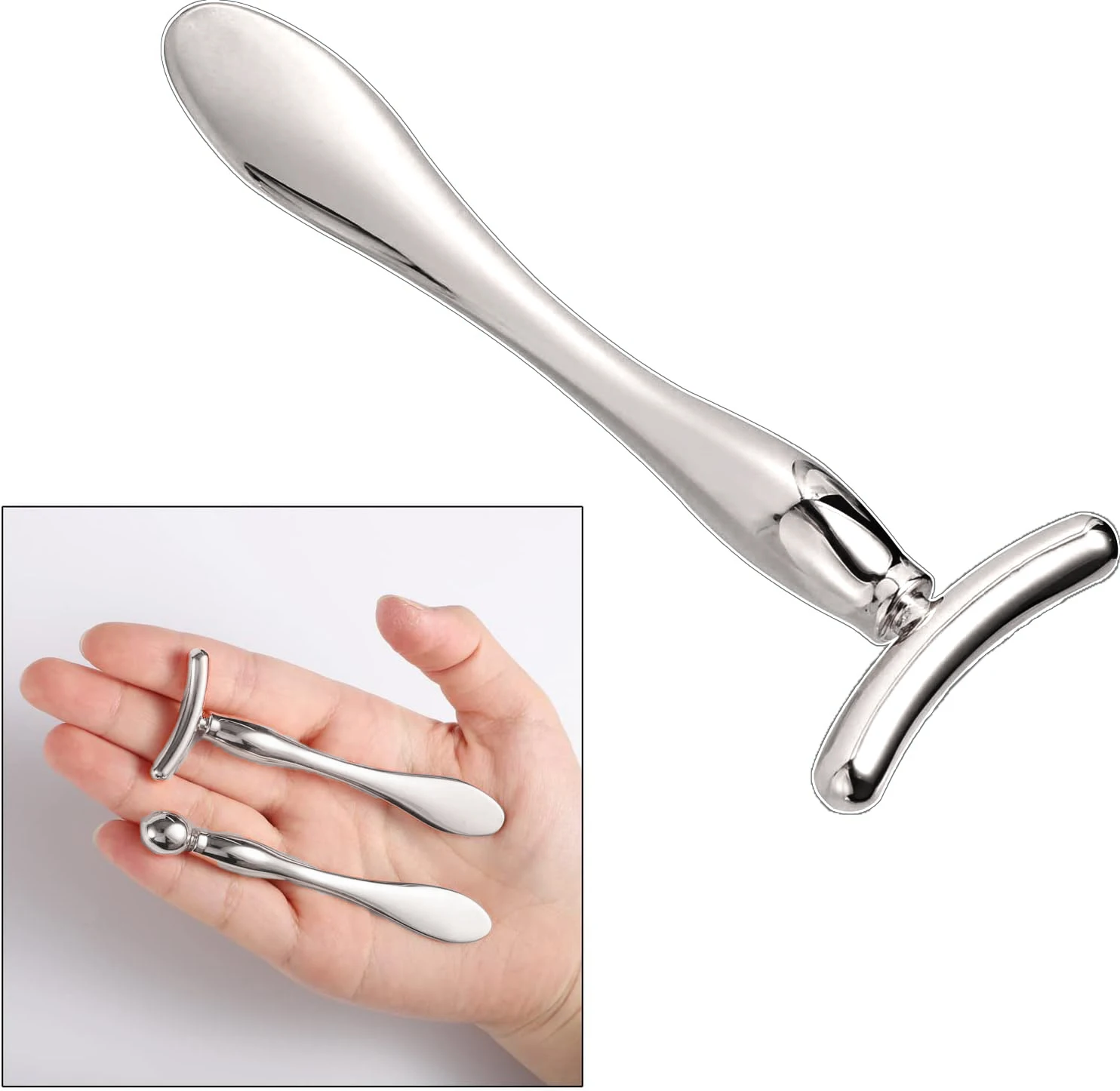 1/2/3 stücke Eis Gesicht Roller Metall Auge Roller Creme Gesicht Massager Stick MakeupCream Löffel Gesichts Massage Zauberstab Applikator gesicht Roller