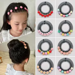 Children Cartoon Spring Hair Comb Invisible Comb Teeth Extra Hair Holder Sweet U Shape Hair Styling Comb Fixed Combs