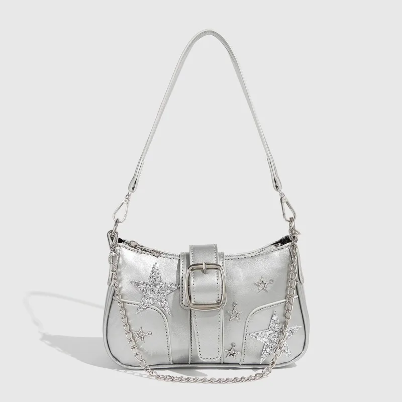 

Персонализированная и креативная сумка-полумесяц в стиле Y2K, нишевый дизайн, милая и стильная, универсальная летняя дорожная сумка через плечо/на предплечье