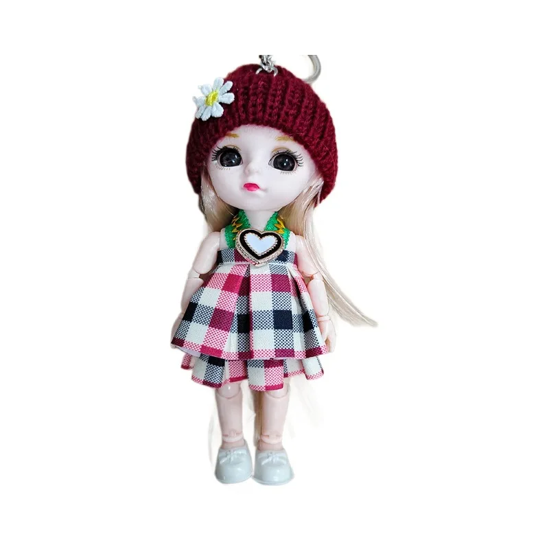 16cm Cute Face Girl Princess Doll Realistic Big Eyes Exquisite Makeup 13 Joints BJD Girl Birthday Gift Kids Princess Toys