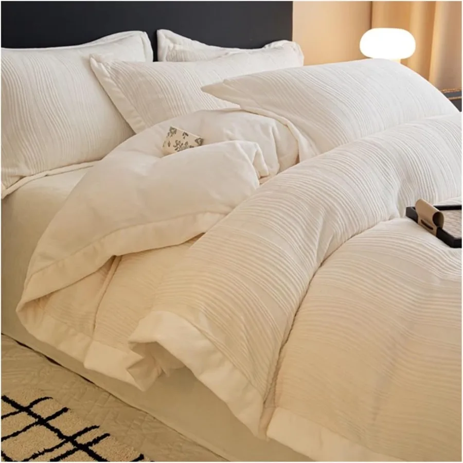 

Dark Grey Soft Fluffy Queen Comforter Set Cozy Warm Winter Bedding with Anti-Static Properties 4 Pieces Set Including Comforter
