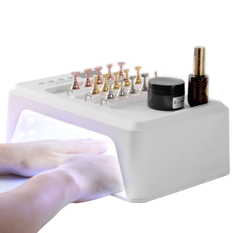 SNRQI 72w lampara uv led para uñr, 4 Gear Timing, Infrared Sensing Function, The Top of the nail holder, wear nail special light