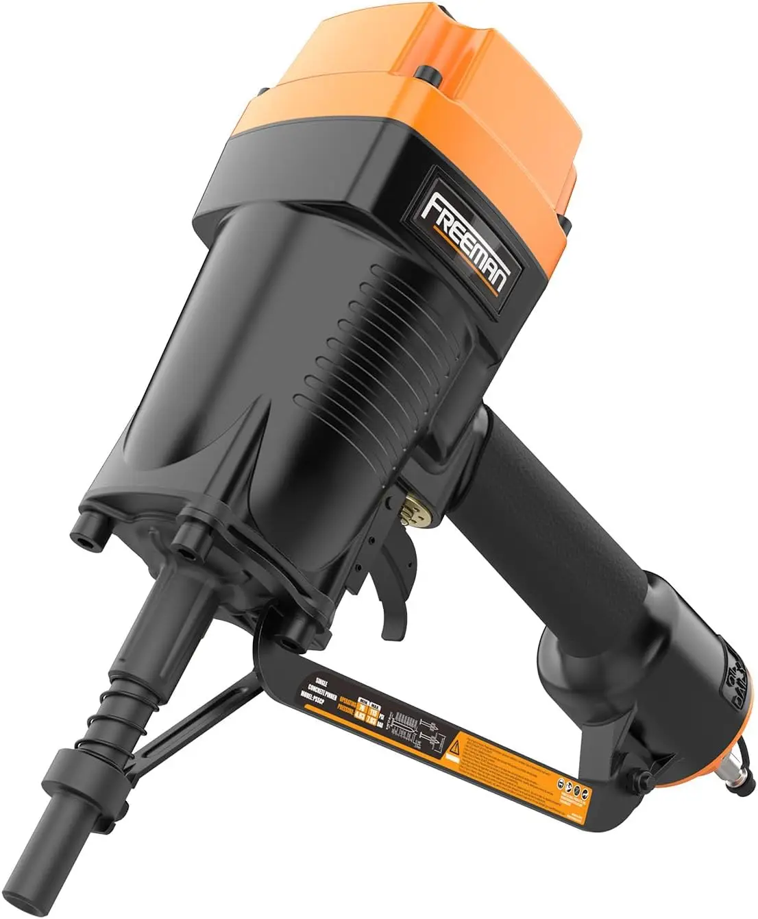 Pregador de concreto pneumático de pino único PSSCP de 3" com estojo