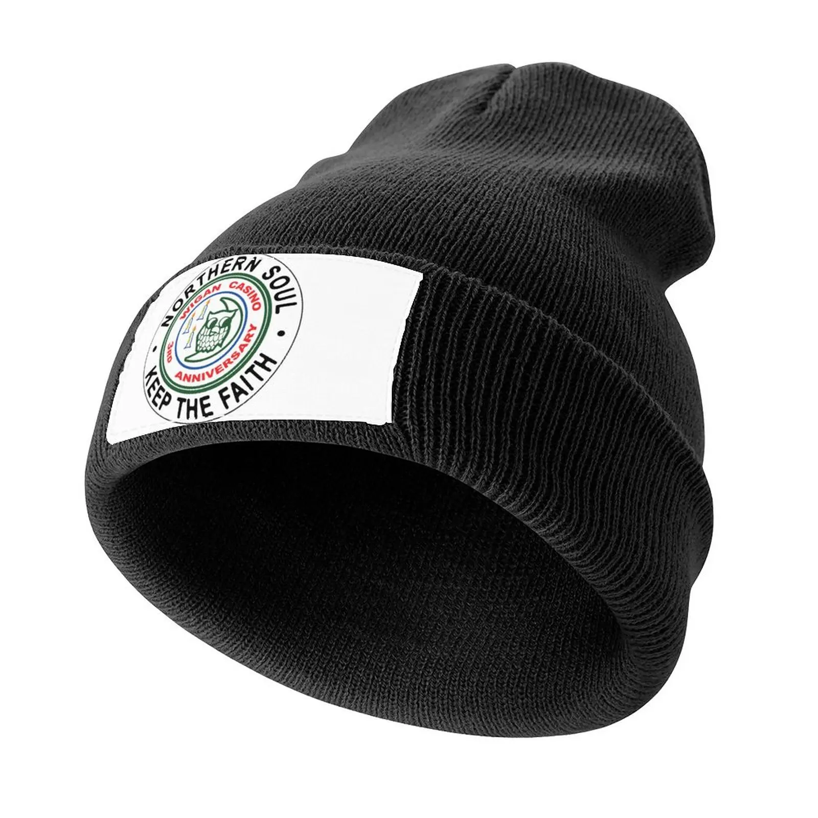 

Northern Soul Badges, Wigan Keep The Faith Knitted Cap Military Tactical Cap Cosplay Men Luxury Brand Women's