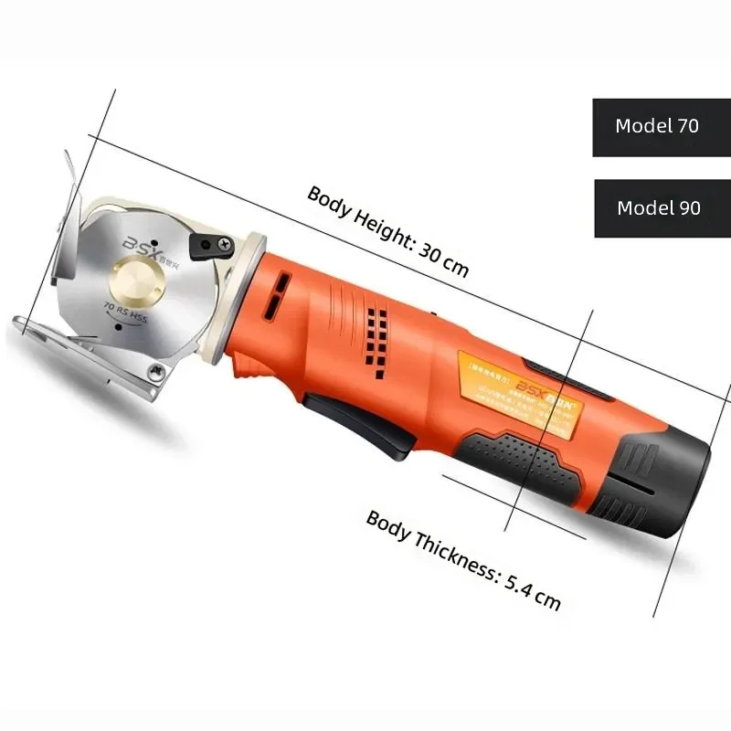 Portable Round Knife Electric Fabric Cutter, Handheld Cloth Cutting Scissors Shears for Sewing DIY Craft Projects