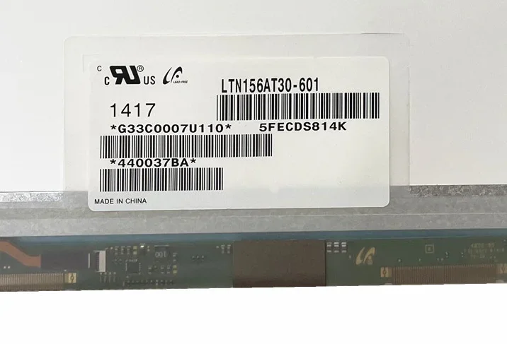 LTN156AT30 fit LTN156AT20 LTN156AT35 N156BGE-LB1 LP156WHB-TLA1 NT156WHM-N10 15.6'' Laptop LCD Screen 1366*768 LVDS 40 Pins