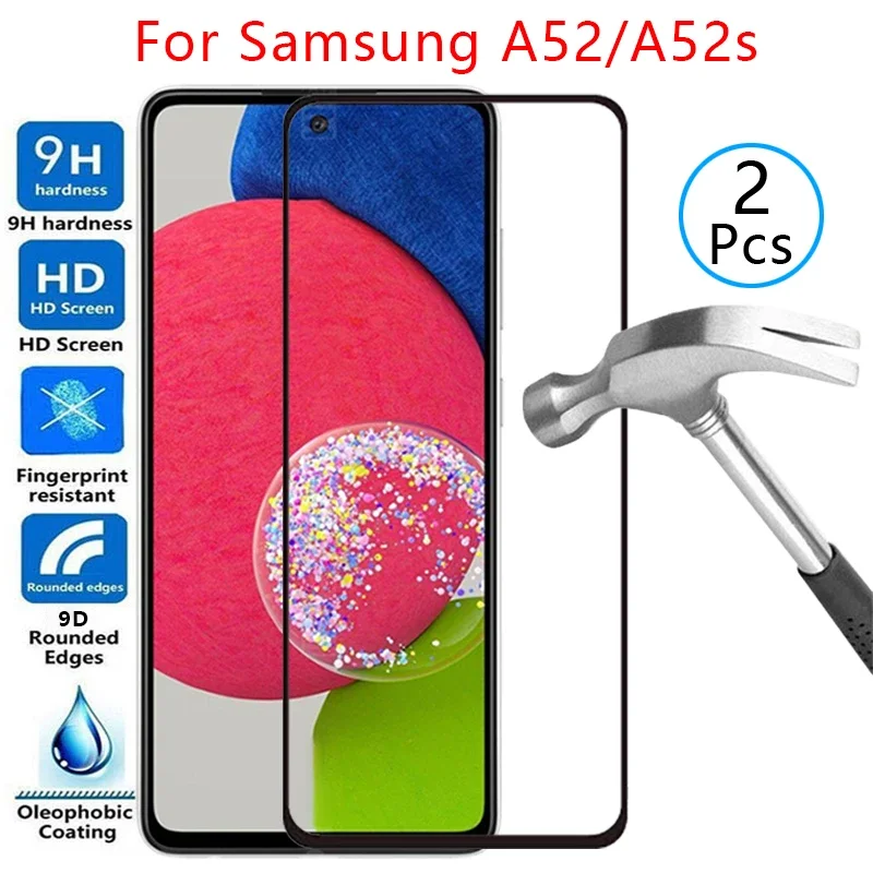 case for samsung a52 a52s 5g cover screen protector tempered glass on galaxy a 52 52s 52a 6.5 coque samsun samsumg samsunga52s