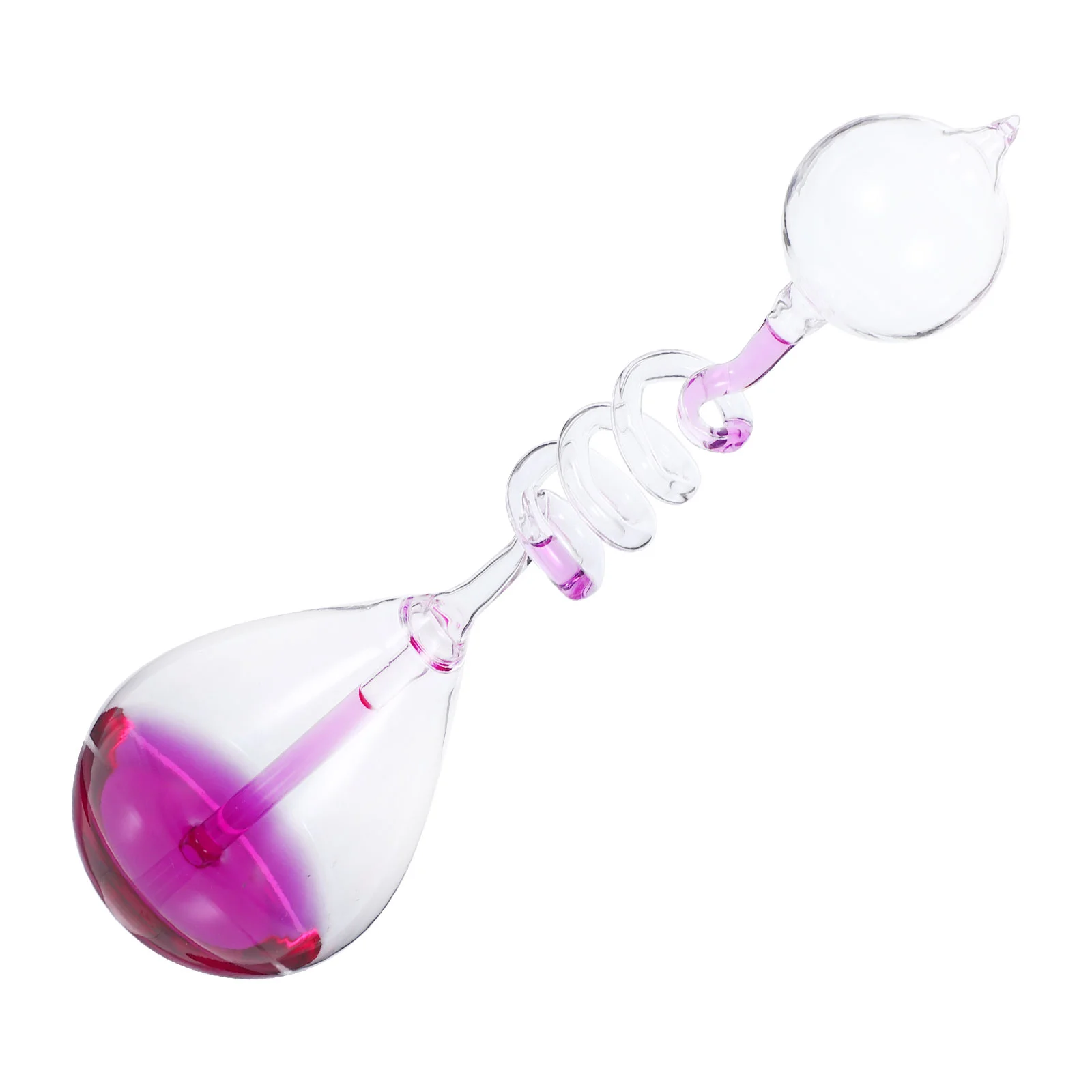 Creative Heat Transfer Bottle Desktop Decoration Purple Glass Craft Hourglass Timer Novelty Decorative Item Love Theme