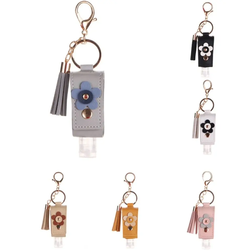 Nuevo Botella vacía recargable de 30ml, Mini botella portátil para apretar con llavero, soporte, botella desinfectante de manos