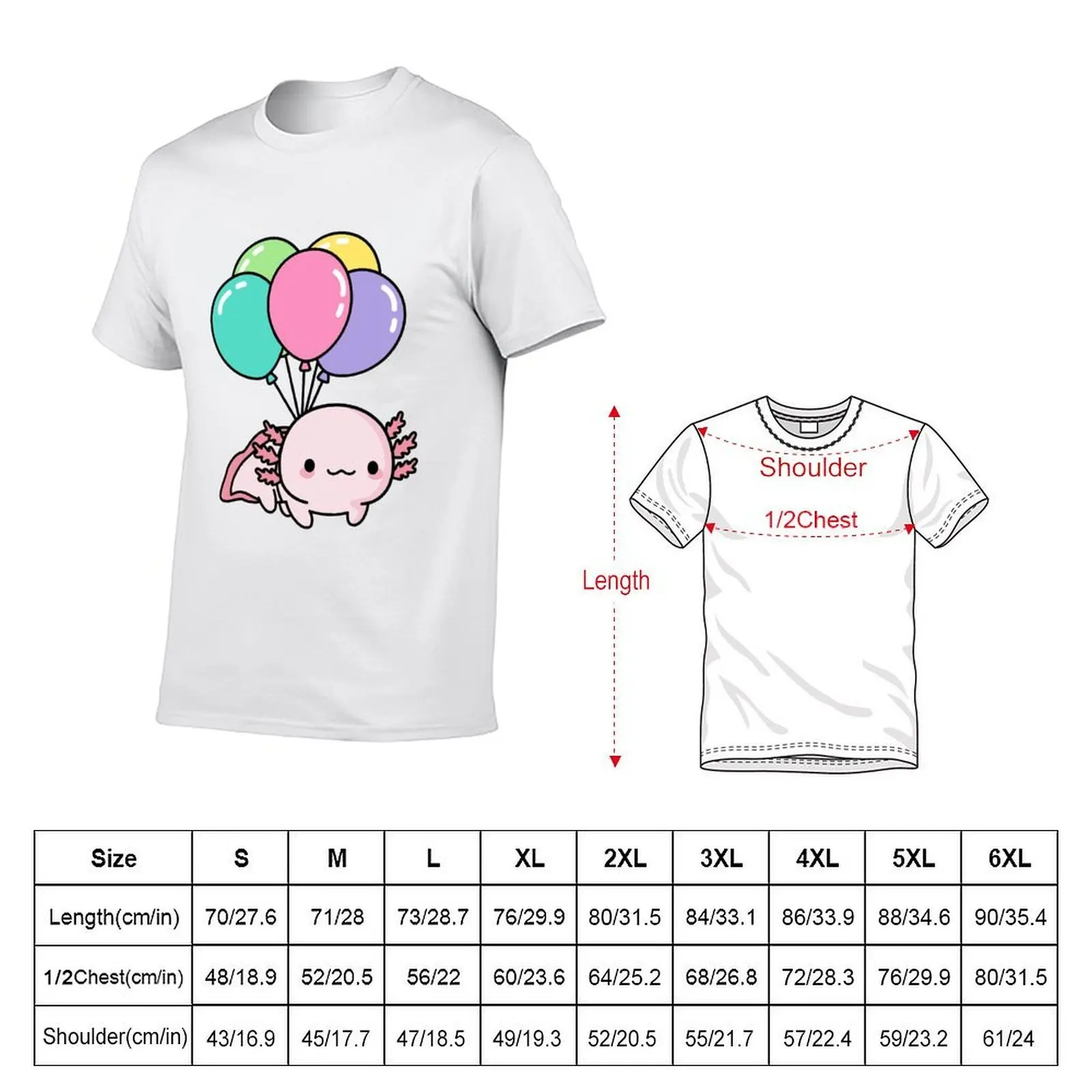 Copia de Copia de Copia de Cute Axolotl Salute T-Shirt t shirt man cotton man t shirt cotton T-Shirt