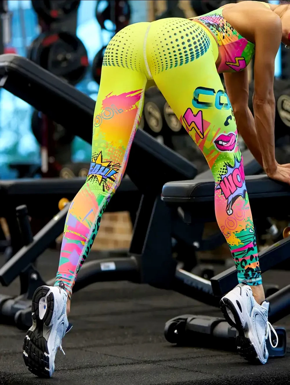 Printed Yoga Pants Tight-Fitting Waist-Lifting Hip-Lifting Leggings High-Elastic Form-Fitting Fitness And Sports Pants Yoga Wear