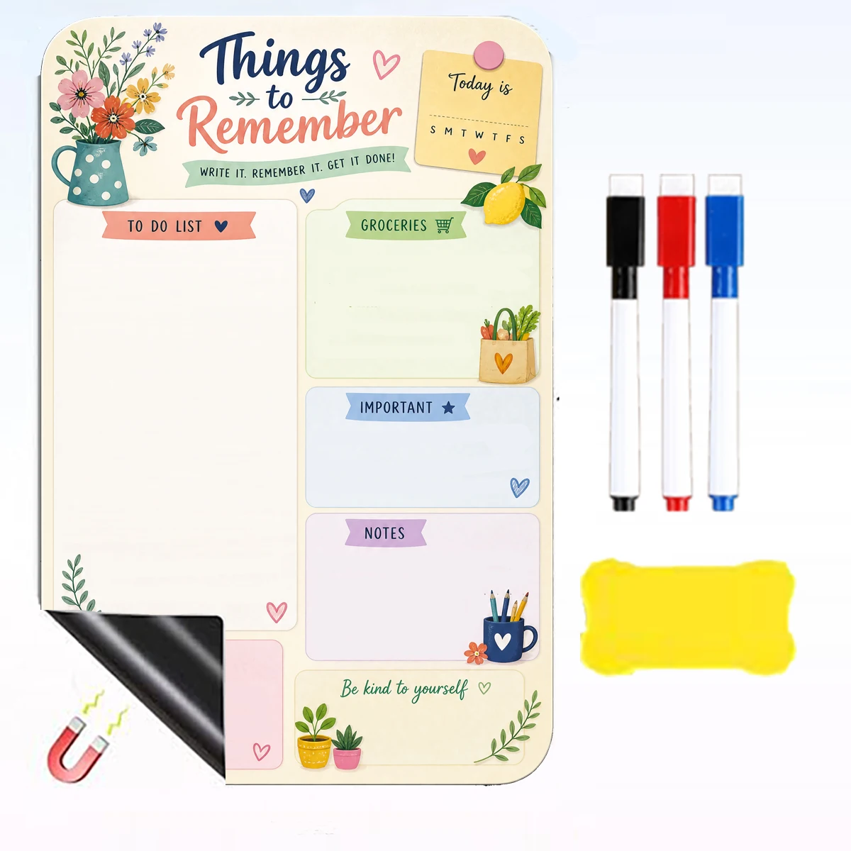 quadro-magnetico-de-apagar-a-seco-para-geladeira-placa-branca-flexivel-grande-Imas-de-geladeira-planejador-de-quadro-branco-para-casa-cozinha-e-escritorio