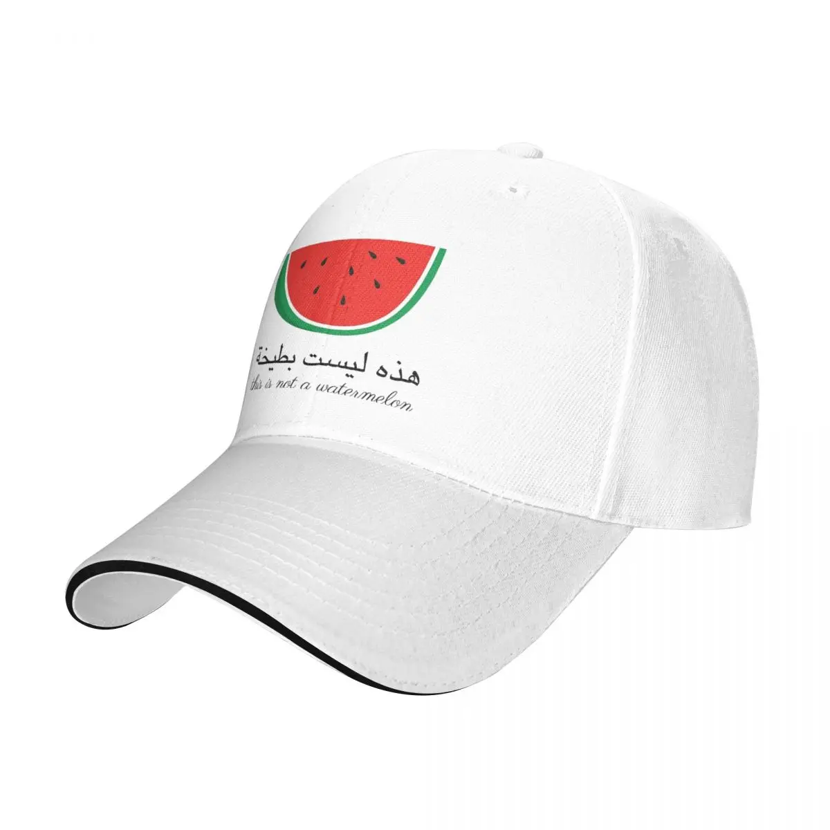 2024 New Baseball Caps This Is Not A Watermelon Outfit Unisex Style Golf Cap Fashion Magritte Parody Watermelon Snapback Hat