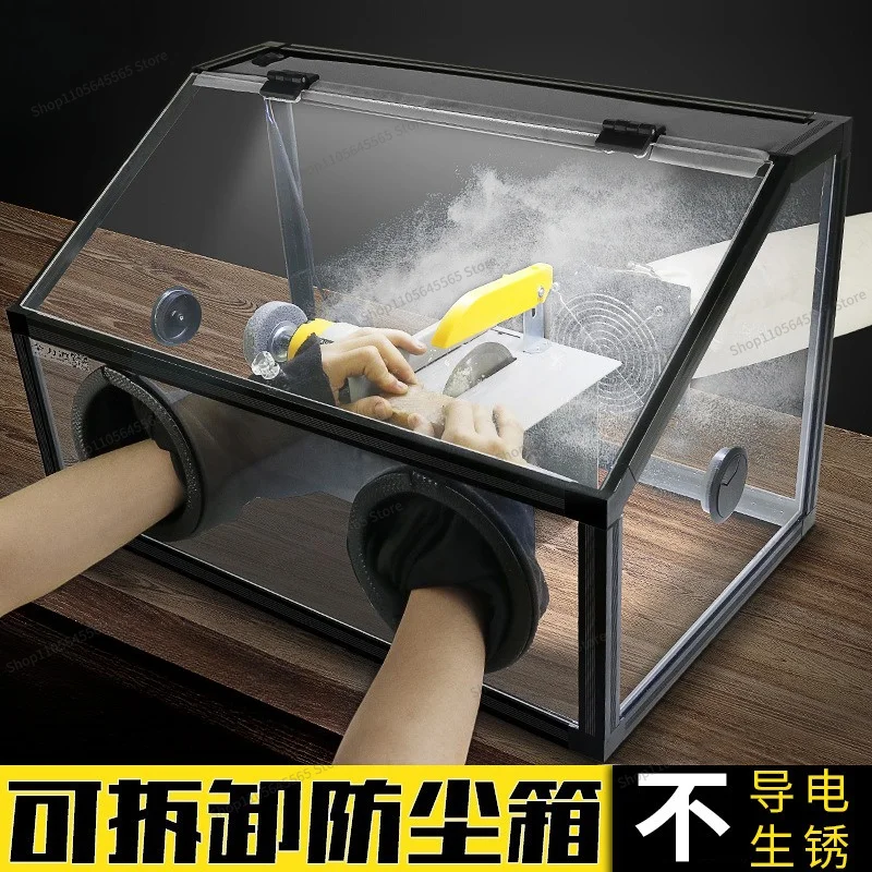 For Dust Box Grinder Carving Transparent Acrylic Cover