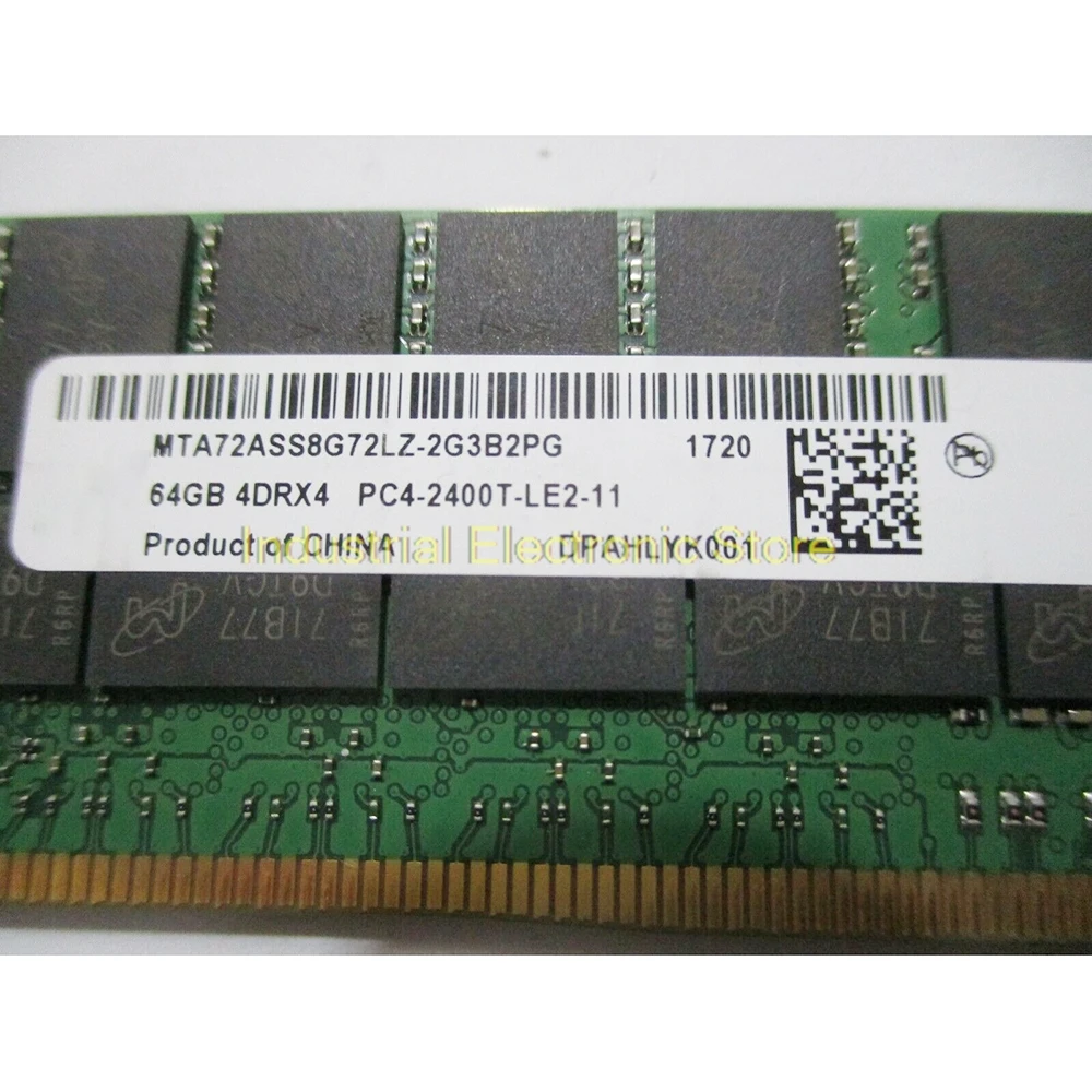 For MT RAM 64G 64GB 2400T DDR4 2400 4DR×4 RECC RDIMM Server Memory MTA72ASS8G72LZ-2G3B2PG