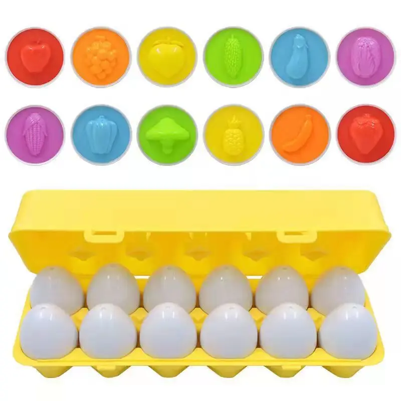 Matching Egg Twisted Recognition Color Shape Children Early Education Assembled Toy Box Smart Matching Egg Montessori Toys