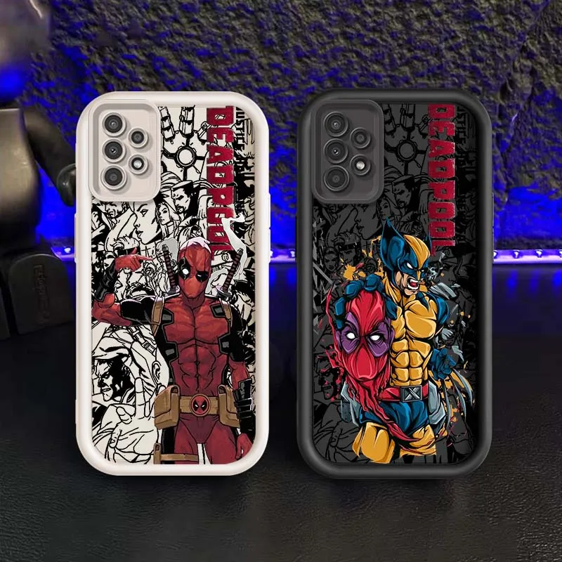 

Marvel Deadpool Wolverine For Samsung A73 A72 A56 A55 A54 A53 A35 A32 A25 A23 A21s A14 A05 5G Eye Ladder