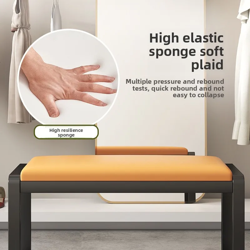 Light luxury square stool bench shoe store shoe stool change shoe stool more fitting room low stool long strip sofa stool