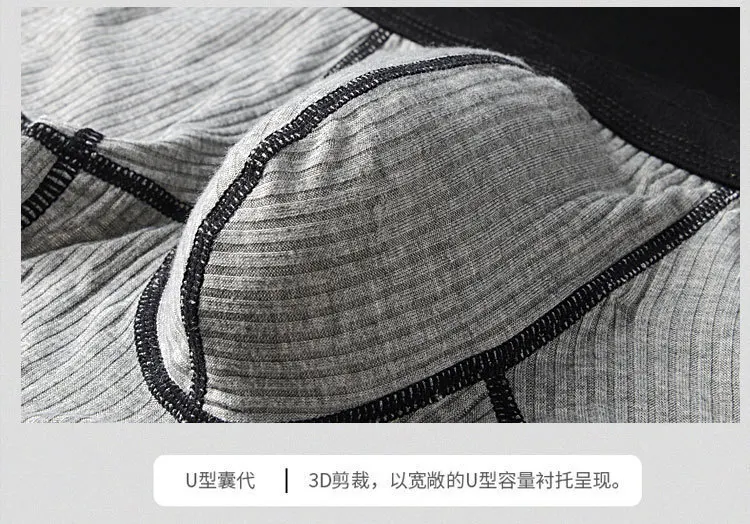 Sous-vêtements modaux pour hommes boxeurs taille moyenne U convexe grande pochette respirant confortable caleçon M XXL Ropa intérieur Comoda