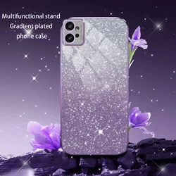 For MotoG32 Luxury Gradient Glitter Plating Phone Case For Motorola Moto G32 32 2022 Silicone Back Cover G 32